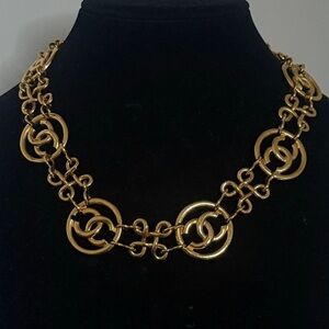 🔥SOLD🔥CHANEL Infinity Gold CC Necklace, Circa 1993